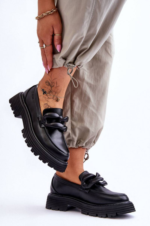 Mokasinai batai Big Star juodos spalvos