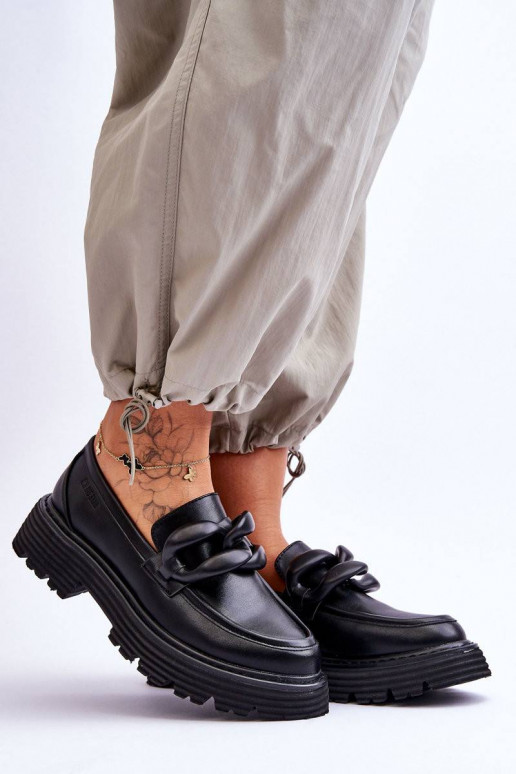 Mokasinai batai Big Star juodos spalvos