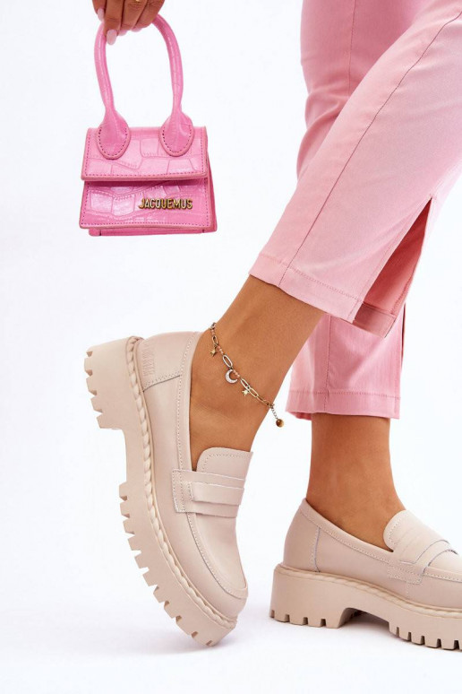 Mokasinai smėlio spalvos Big Star