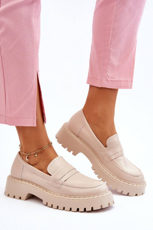 Mokasinai smėlio spalvos Big Star