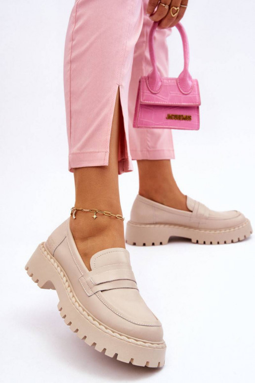 Mokasinai smėlio spalvos Big Star