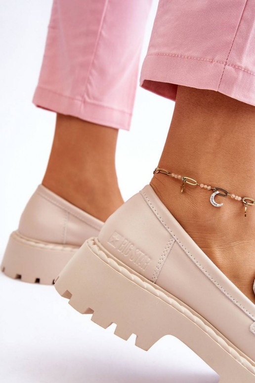 Mokasinai smėlio spalvos Big Star