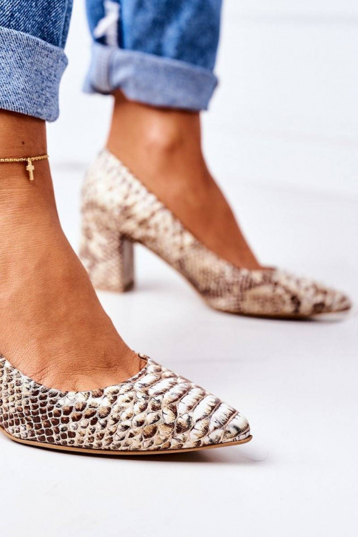 Aukso spalvos bateliai Shoes su...