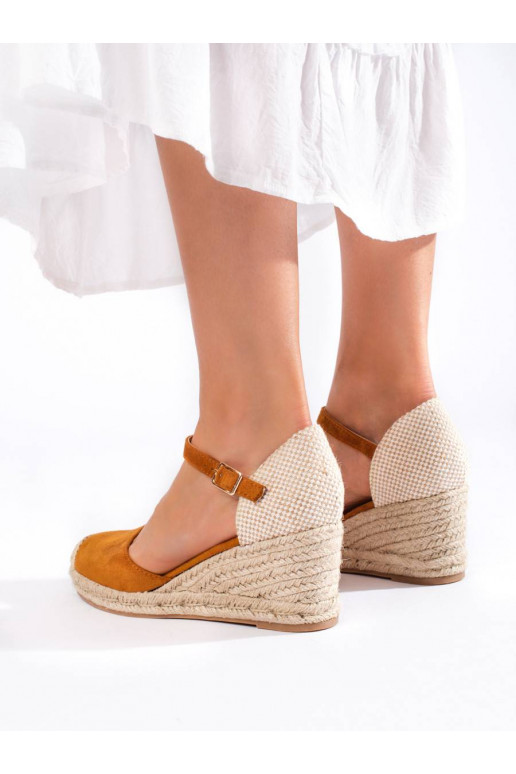Rudos spalvos espadrilės Shelovet