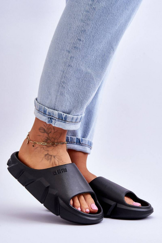 Lengvos šlepetės Big Star juodos spalvos