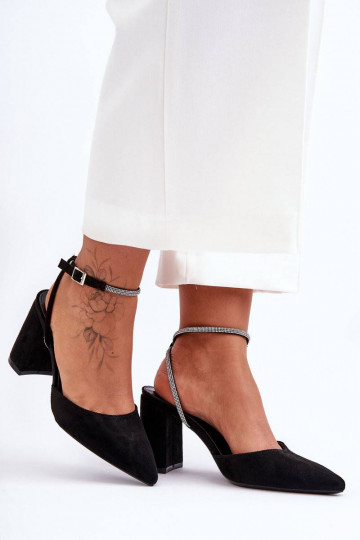 Zomšiniai bateliai juodos... 2