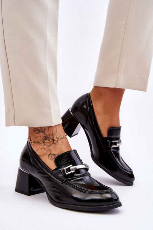 Lakuoti Bateliai juodos spalvos Damira