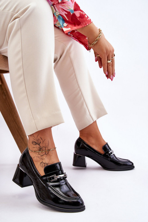 Lakuoti Bateliai juodos spalvos Damira