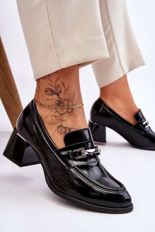 Lakuoti Bateliai juodos spalvos Damira