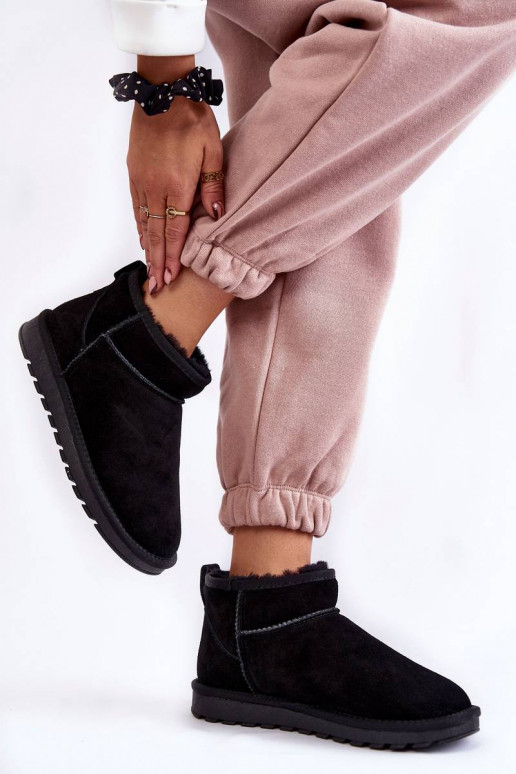 zomšiniai sniego batai juodos spalvos...