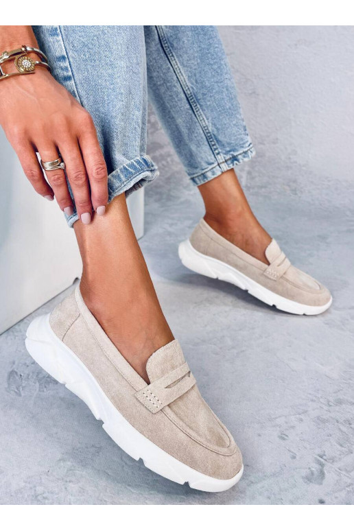 Mokasinai minkštu padu HICKS BEIGE