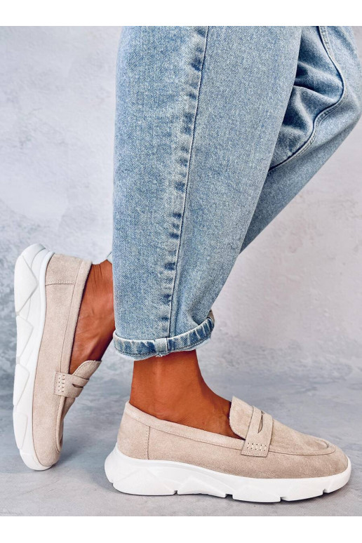 Mokasinai minkštu padu HICKS BEIGE