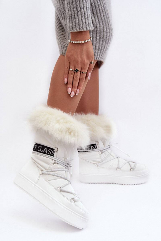 Sniego batai su raišteliais baltos...