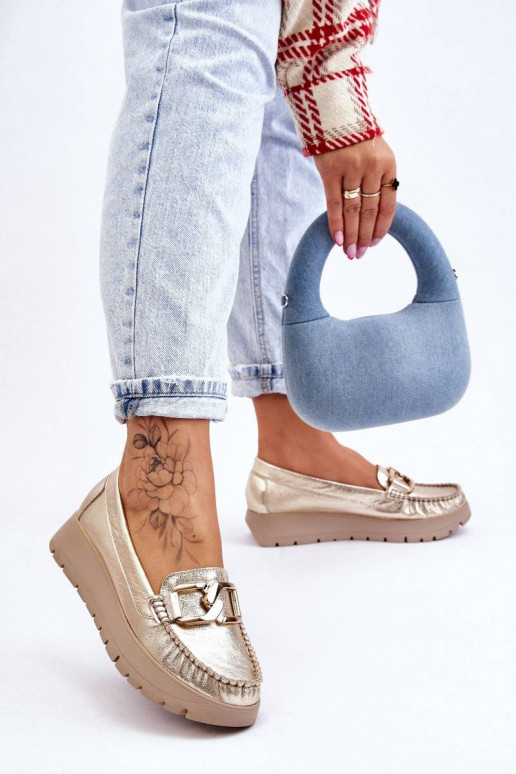 Mokasinai su platforma su ornamentais...