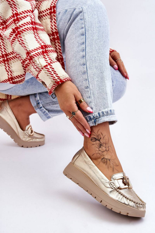 Mokasinai su platforma su ornamentais...