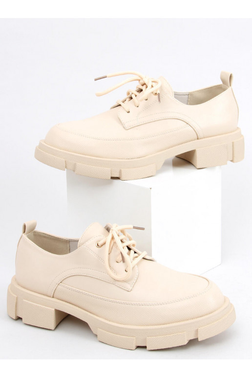 Mokasinai paaukštintu padu UNNA BEIGE