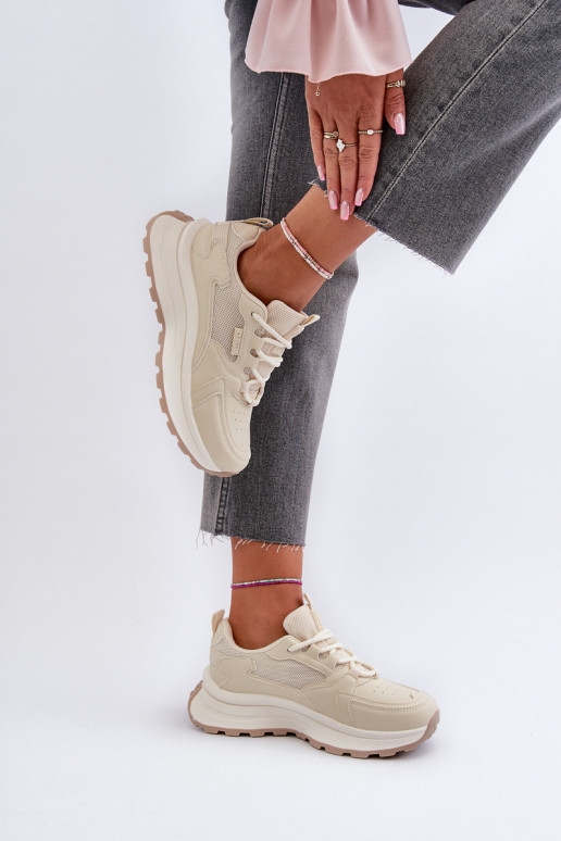 Sneakers modelio batai smėlio spalvos...