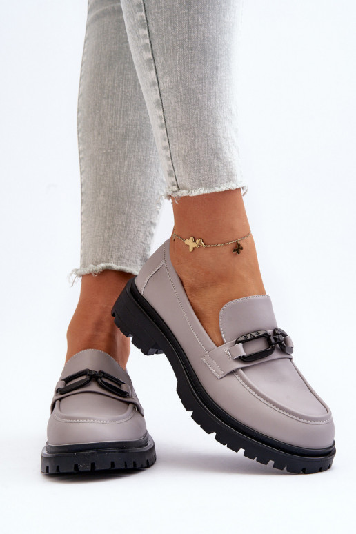 Mokasinai pilkos spalvos Imbleria