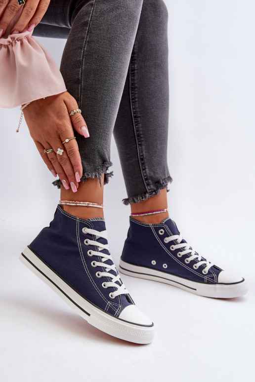 Laisvalaikio bateliai tamsiai mėlynos...