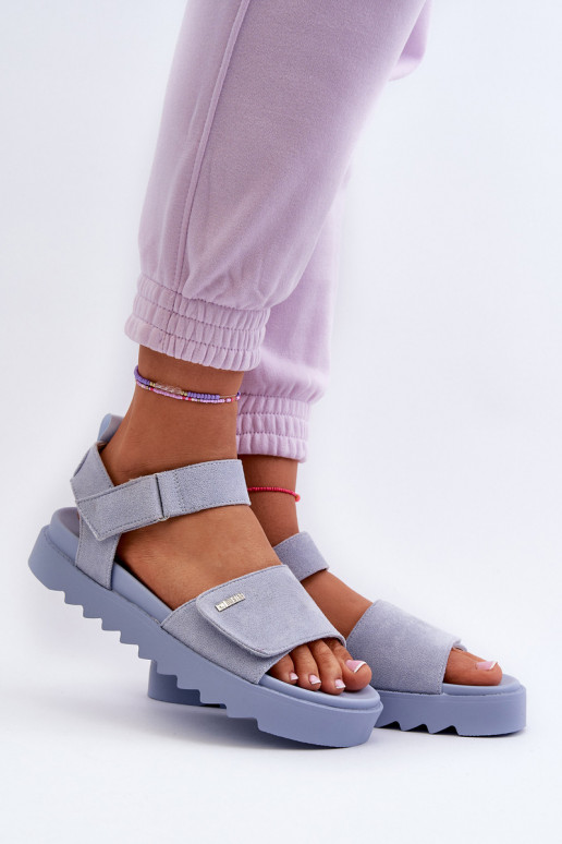 Zomšinės basutės su platforma Big...