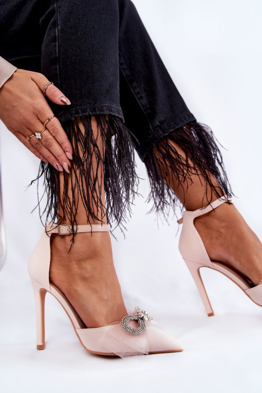 Elegantiško stiliaus Bateliai plonais...