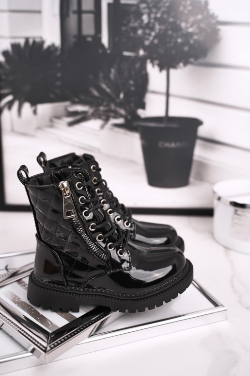 Juodos spalvos lakuotas moteriški...