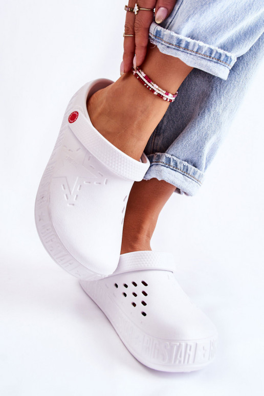 Lengvos šlepetės Big Star baltos spalvos