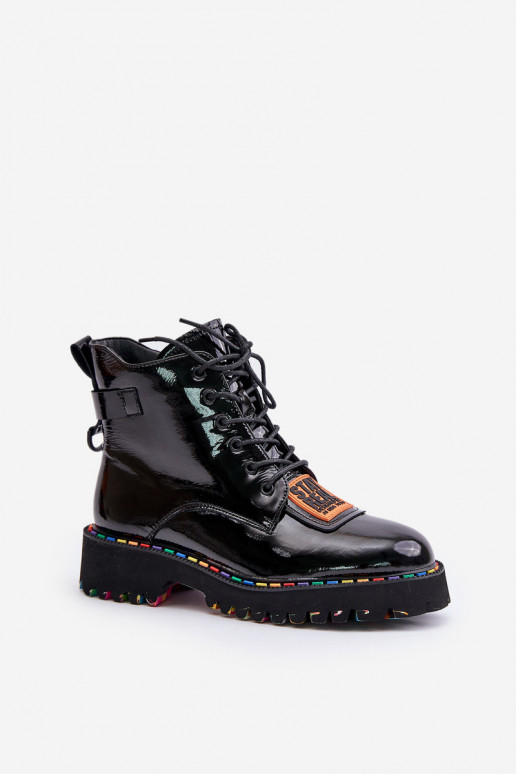 Lakuoti pašiltinti aulinukai juodos...