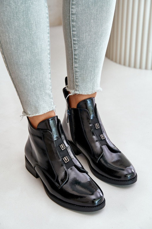 Ilgaauliai batai kaubojiško stiliaus,...