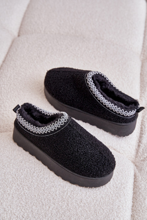 Moteriški juodi platforminiai sniego...