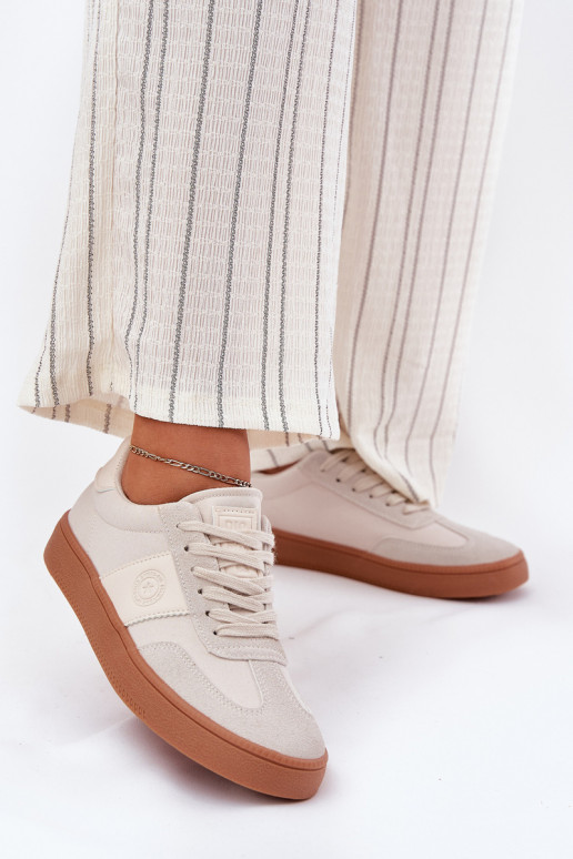 Smėlio spalvos sportinio stiliaus...