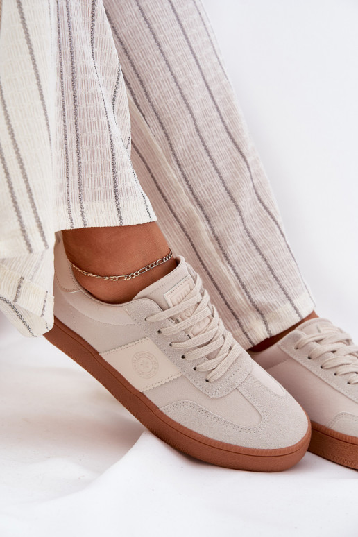 Smėlio spalvos sportinio stiliaus...