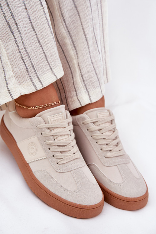 Smėlio spalvos sportinio stiliaus...