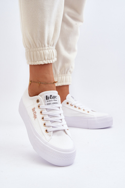 Moteriški baltos spalvos batai su...