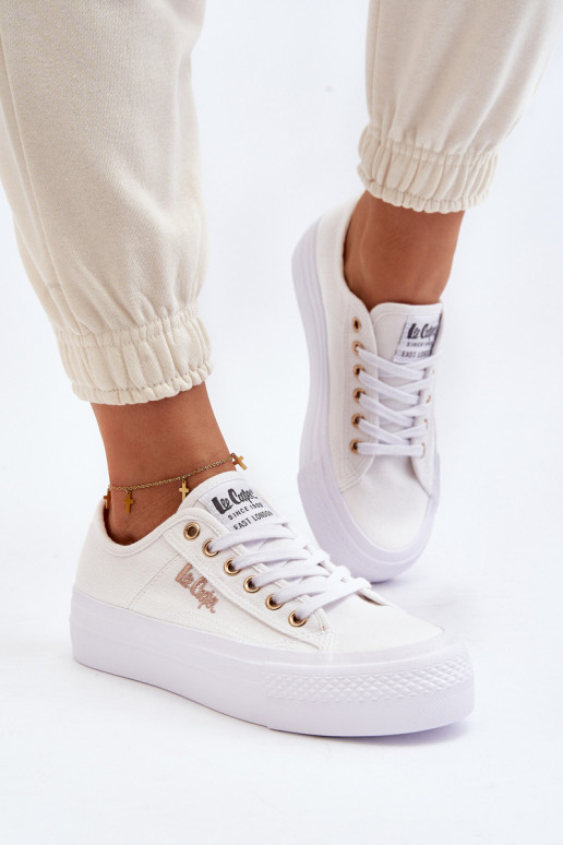 Moteriški baltos spalvos batai su...