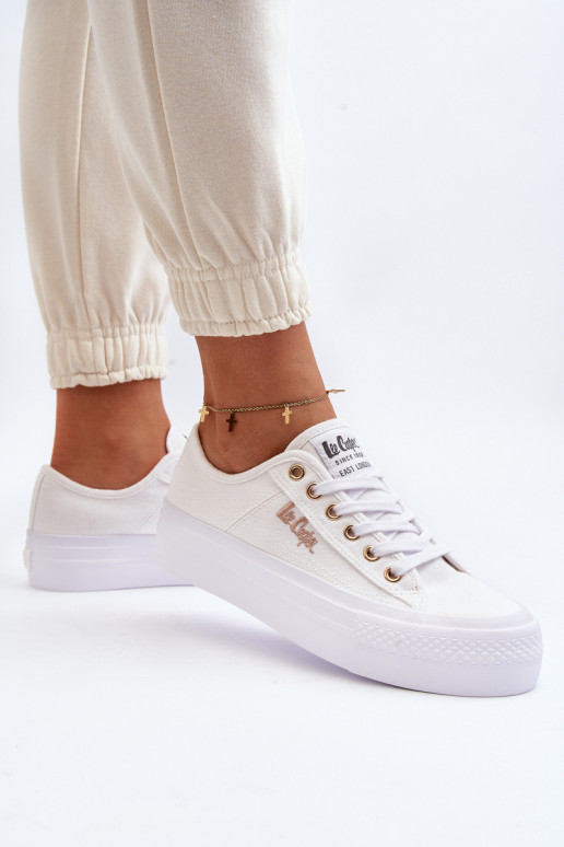 Moteriški baltos spalvos batai su...