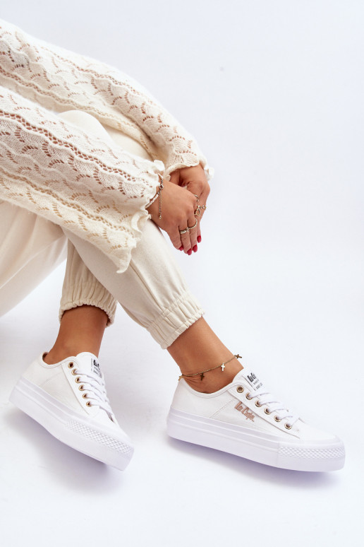 Moteriški baltos spalvos batai su...