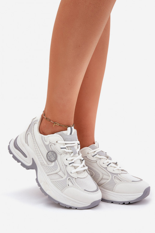 Baltos spalvos moteriški sportinio...