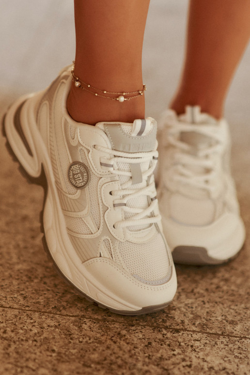 Baltos spalvos moteriški sportinio...