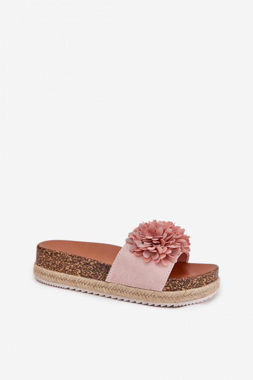 Moteriškos rožinės spalvos šlepetės...