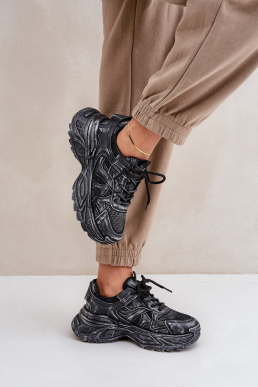 Juodos spalvos moteriški sportiniai...