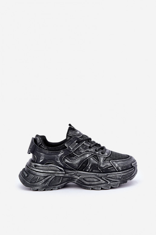 Juodos spalvos moteriški sportiniai...