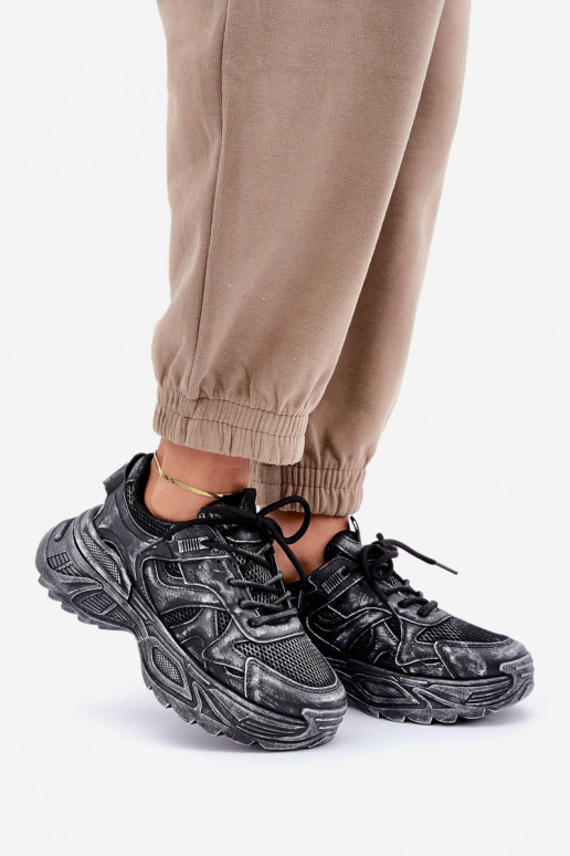 Juodos spalvos moteriški sportiniai...