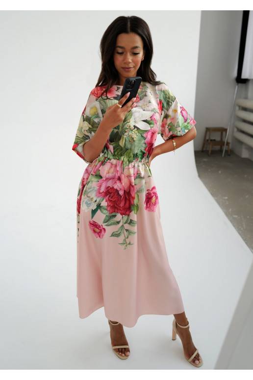 Greta - MIDI ilgio suknelė su raštais Greta - MIDI ilgio suknelė su raštais