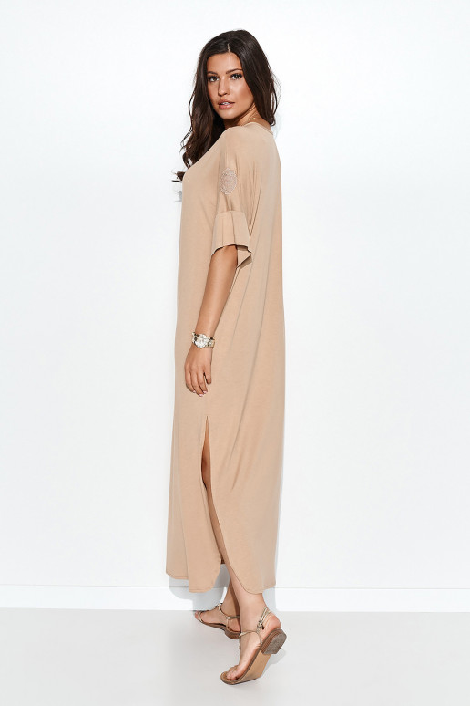 Ilga laisvalaikio suknelė smėlio...