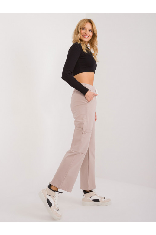 Sportinės kelnės smėlio spalvos