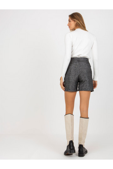 Moteriški šortai tamsiai pilki 2