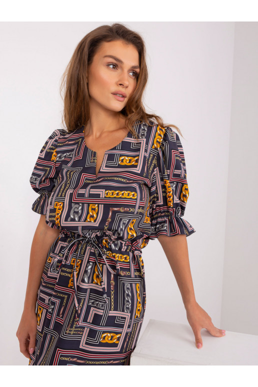 Laisvalaikio suknelė su raštais