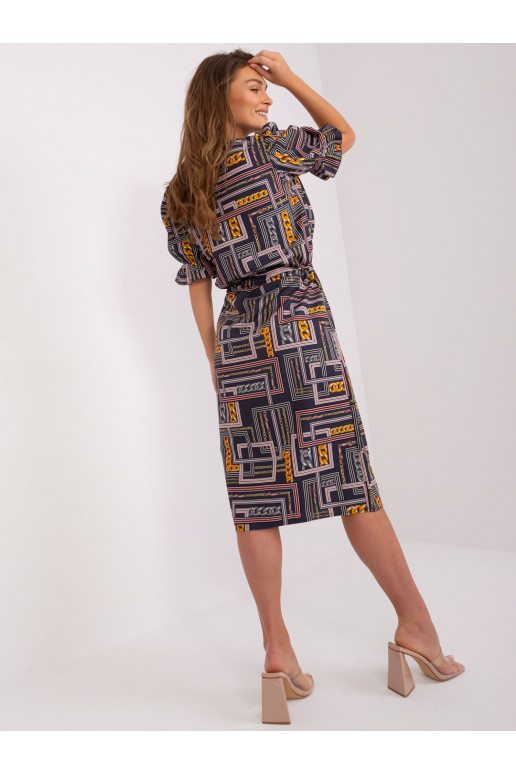 Laisvalaikio suknelė su raštais