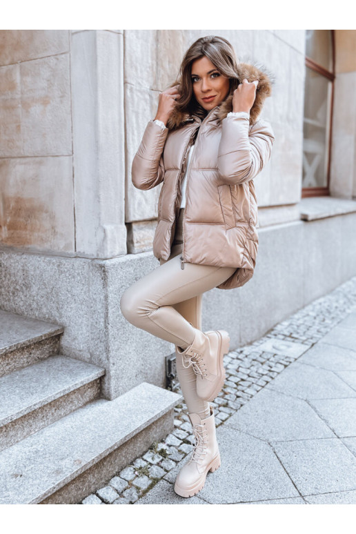 Moteriška dygsniuota žieminė striukė...